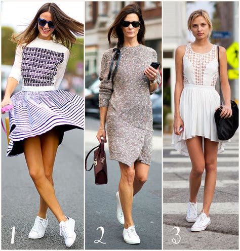 best white sneakers with dresses.